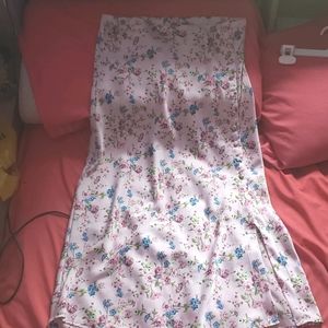 Floral midi skirt